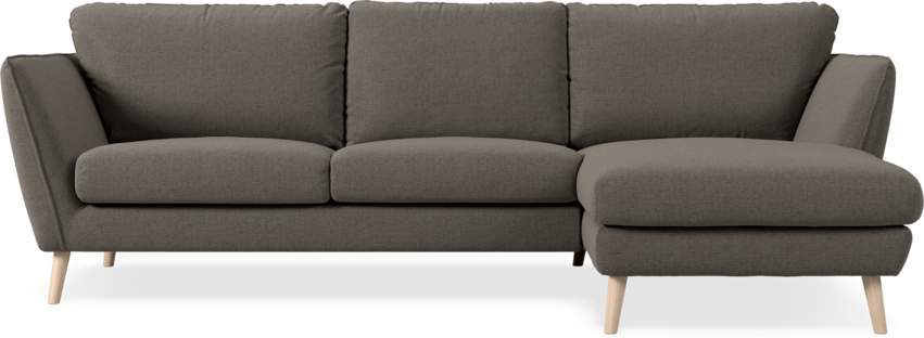 Madison Lux - 2-sits soffa med schäslong höger - Brun