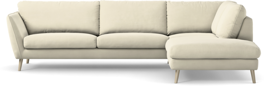 Madison Lux - 3-sits soffa med divan höger - Vit