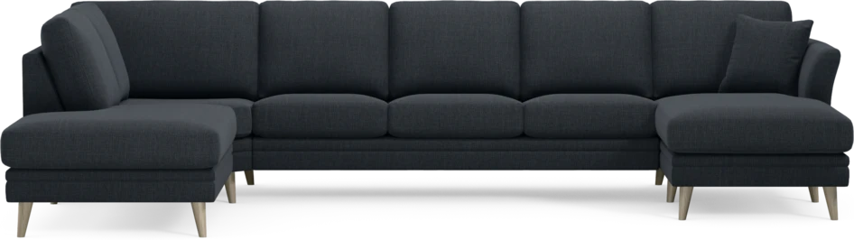 Eden - 3-sits soffa med divan vänster och schäslong höger - Blå
