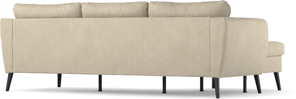 County - 3-sits soffa med flyttbar schäslong - Beige