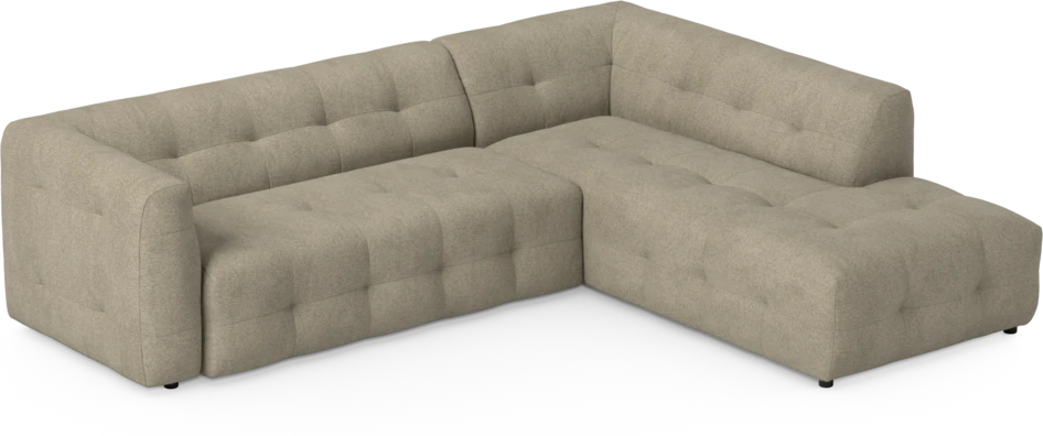 Bella - 3-sits soffa med divan höger - Grå