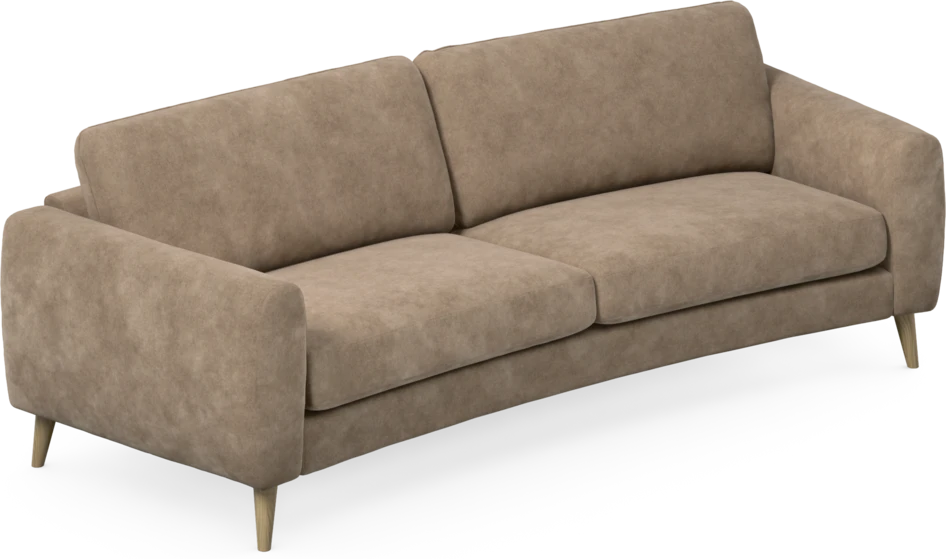 Bridge - 3-sits soffa svängd - Beige