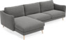 Madison - 3-sits soffa med schäslong vänster - Grå
