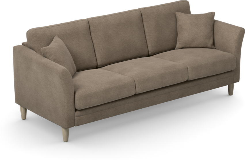 Eden - 3-sits soffa - Brun