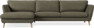 Madison Lux - 3-sits soffa med schäslong vänster - Brun