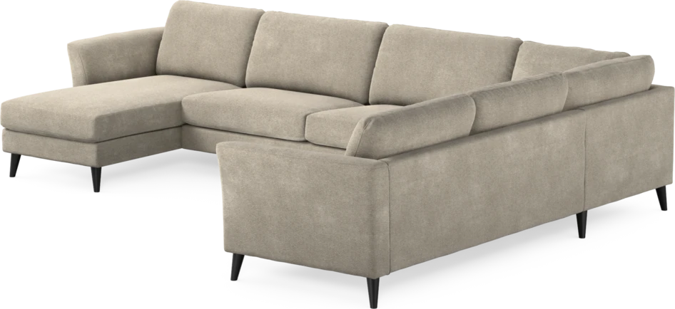 Bridge - Hörnsoffa, 3+2-sits med schäslong vänster - Beige