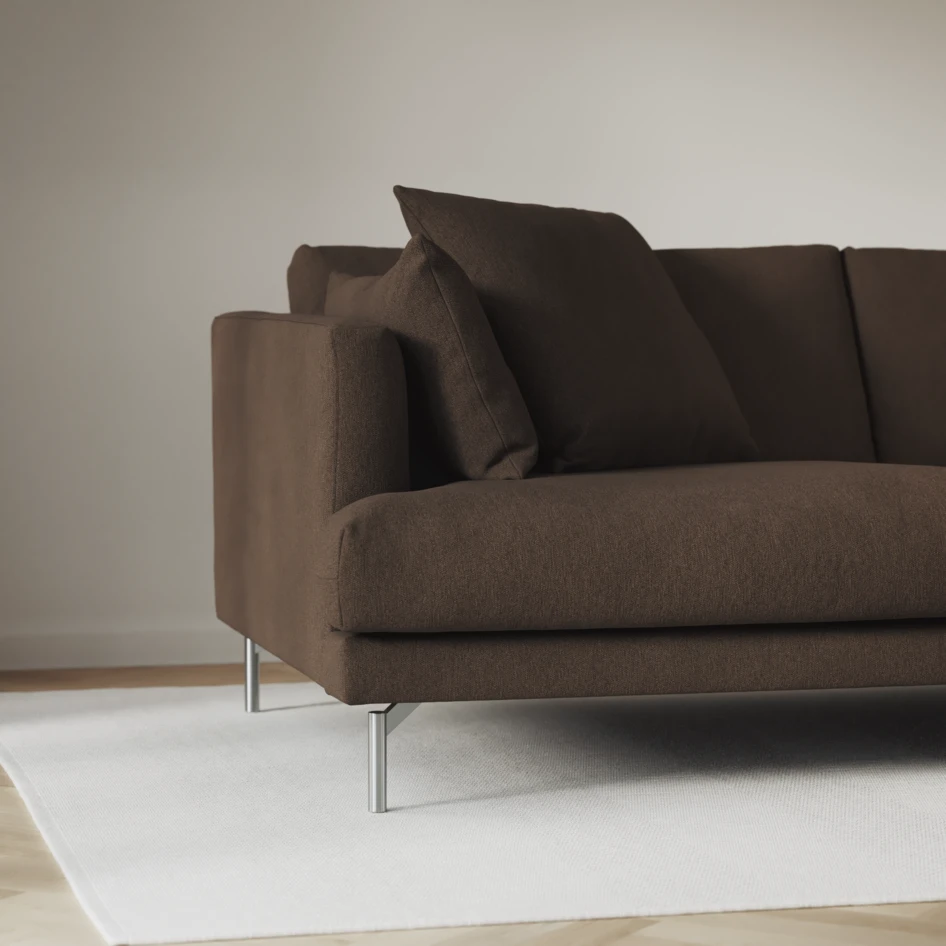 Harper - 3-sits soffa - Brun
