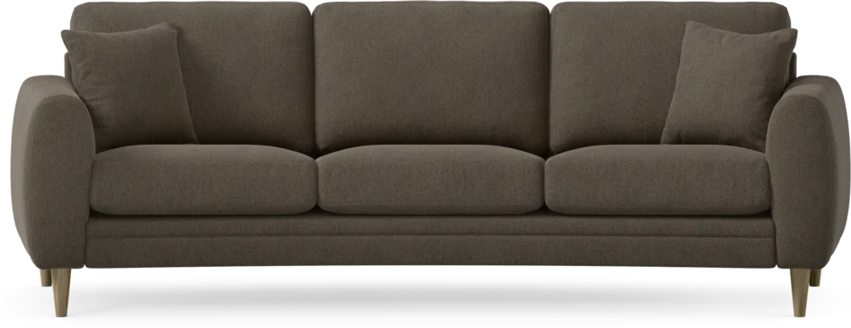 Eden - 3-sits soffa svängd - Brun