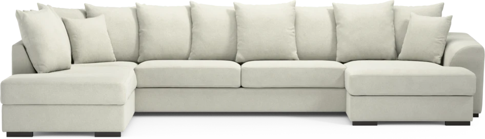 Town - 3-sits soffa med divan vänster och schäslong höger - Vit