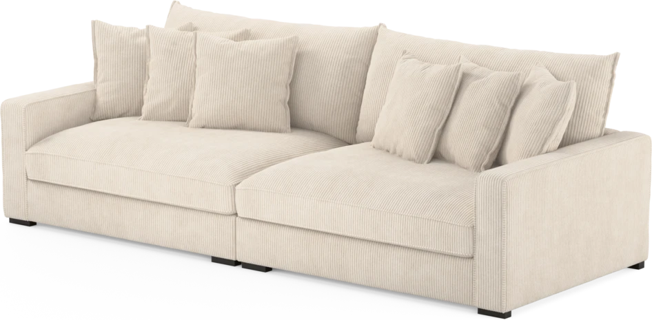 Rossi - 4-sits soffa - Vit
