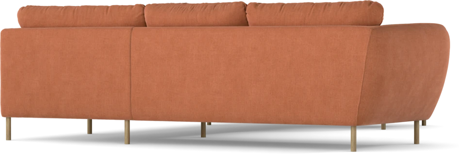 Madison Lux - Hörnsoffa med schäslong höger - Orange