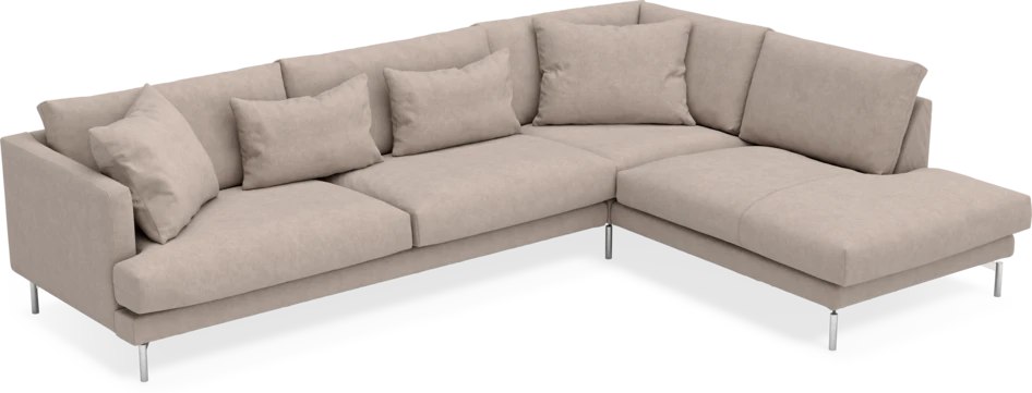 Harper - 3-sits soffa med divan höger - Beige