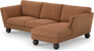 Madison - 2-sits soffa med schäslong höger - Orange