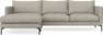 Impression Delux - 3-sits soffa med schäslong vänster - Grå