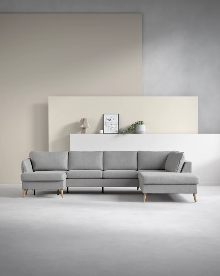 County - 3-sits soffa med schäslong vänster och divan höger - inspiration