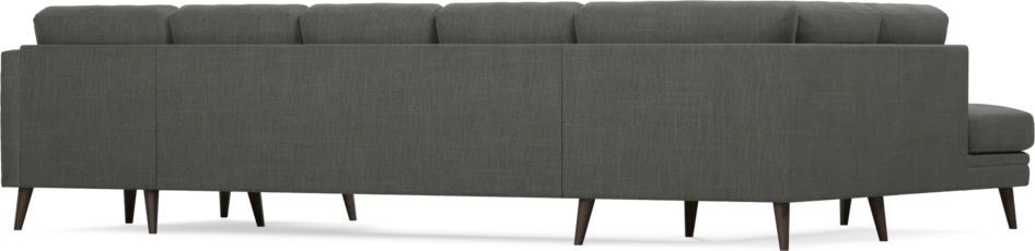 Eden - 3-sits soffa med divan vänster och schäslong höger - Grå