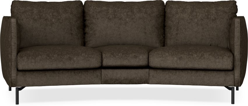 Madison - 3-sits soffa svängd, 70 cm - Brun
