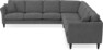 Eden - Hörnsoffa 3+3 - Svart