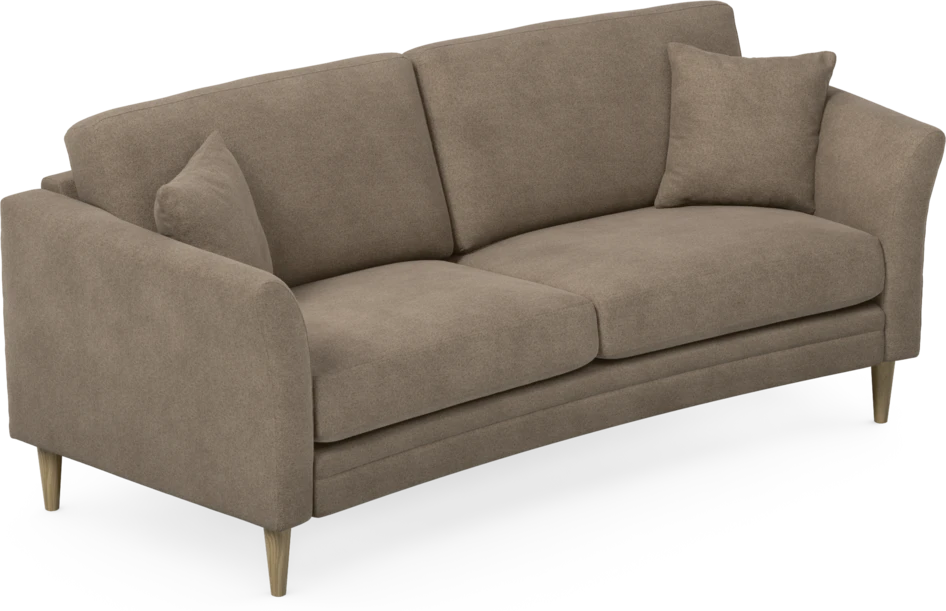 Eden - 2,5-sits soffa svängd - Brun