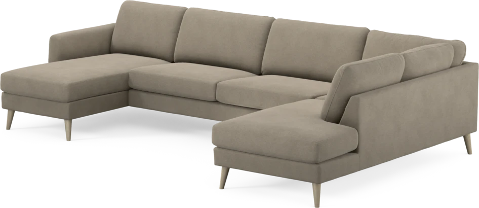 Bridge - 3-sits soffa med schäslong vänster och divan höger - Beige