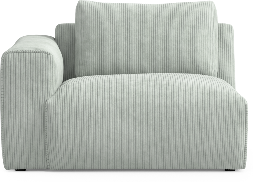 Free - 1,5-sits med armstöd vänster - Blå