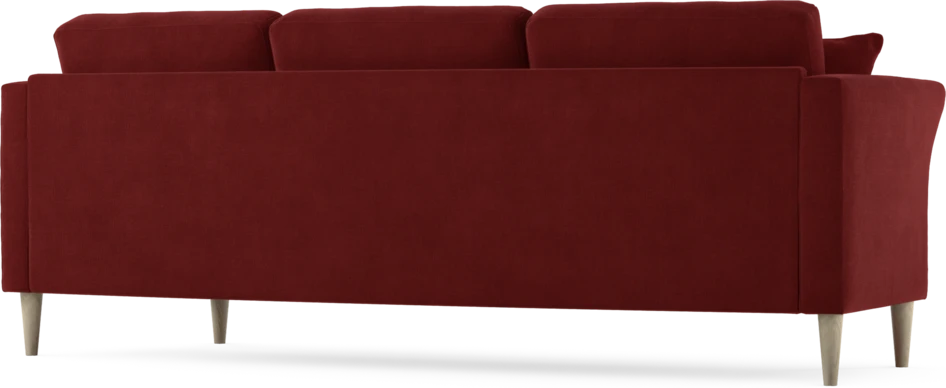 Eden - 3-sits soffa svängd - Röd