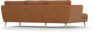 Madison Lux - 2-sits soffa med schäslong vänster - Orange