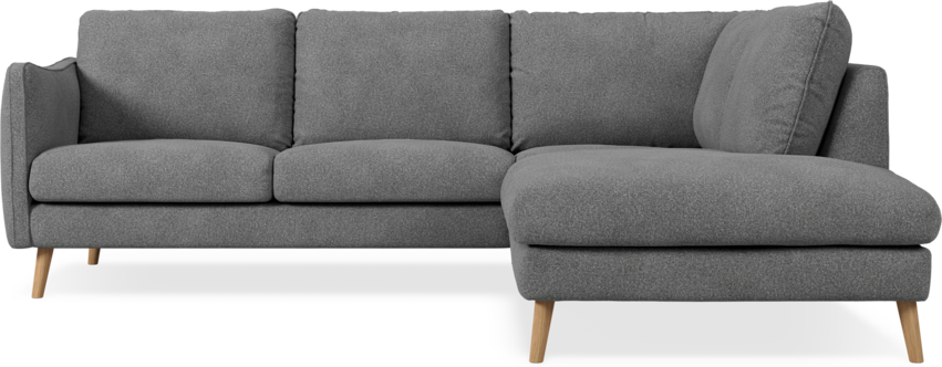 Madison Lux - 2-sits soffa med divan höger - Vit