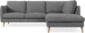 Madison Lux - 2-sits soffa med divan höger - Vit