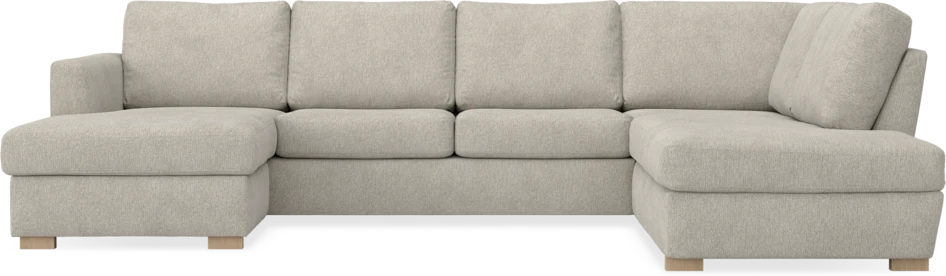Friday - 3-sits soffa med schäslong vänster och divan höger - Beige