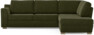 Friday - 2,5-sits soffa med divan höger - Grön