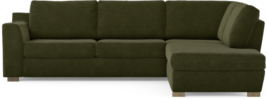Friday - 2,5-sits soffa med divan höger - Grön