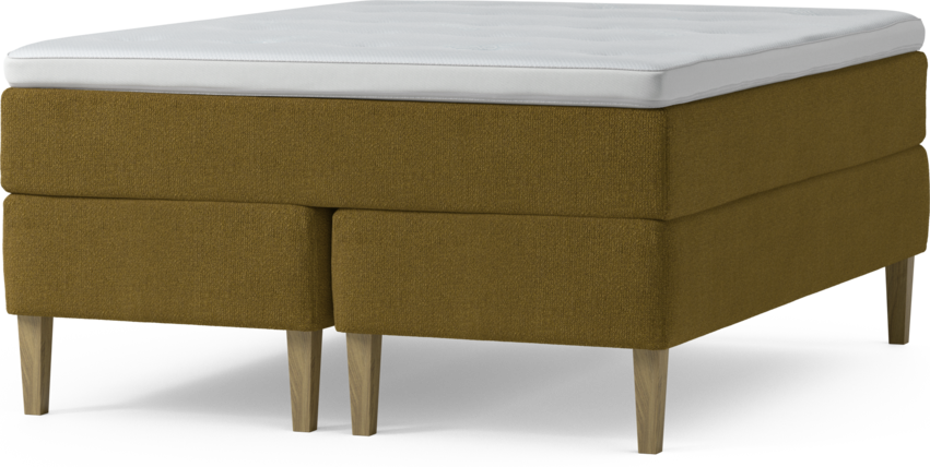 Delux Exclusive - Kontinentalsäng, dubbelsäng med bäddmadrass och sängben