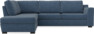 Friday - 2,5-sits soffa med divan vänster - Blå