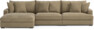 Rossi - 3-sits soffa med schäslong vänster - Beige