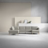 County - 3-sits soffa med divan vänster och schäslong höger - Grå