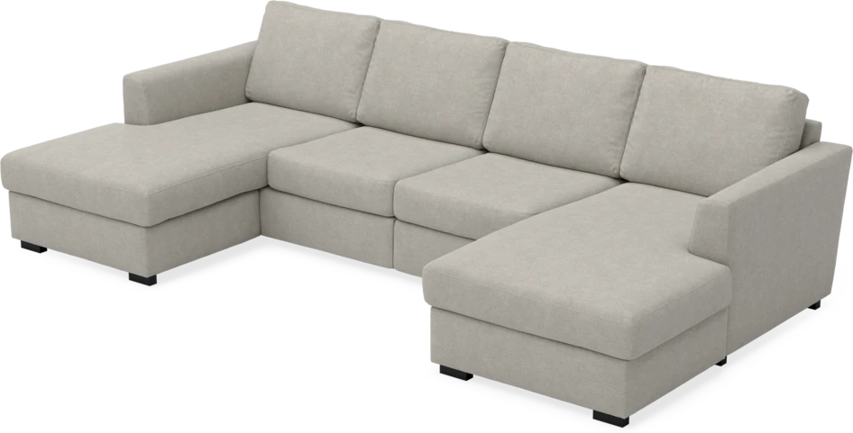 Friday - 2-sits soffa med två schäslonger - Beige