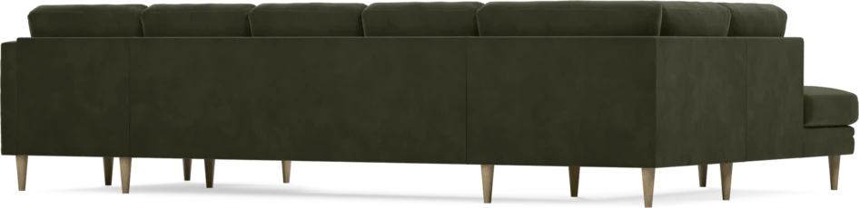 Eden - 3-sits soffa med divan vänster och schäslong höger - Grön