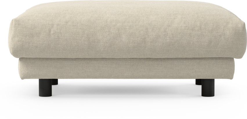 Cherrie - Fotpall 100, fast klädsel - Beige