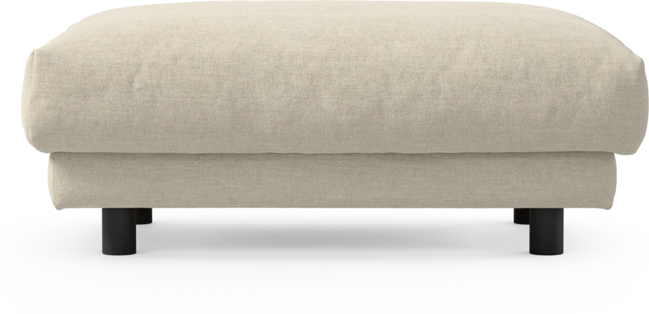 Cherrie - Fotpall 100, fast klädsel - Beige