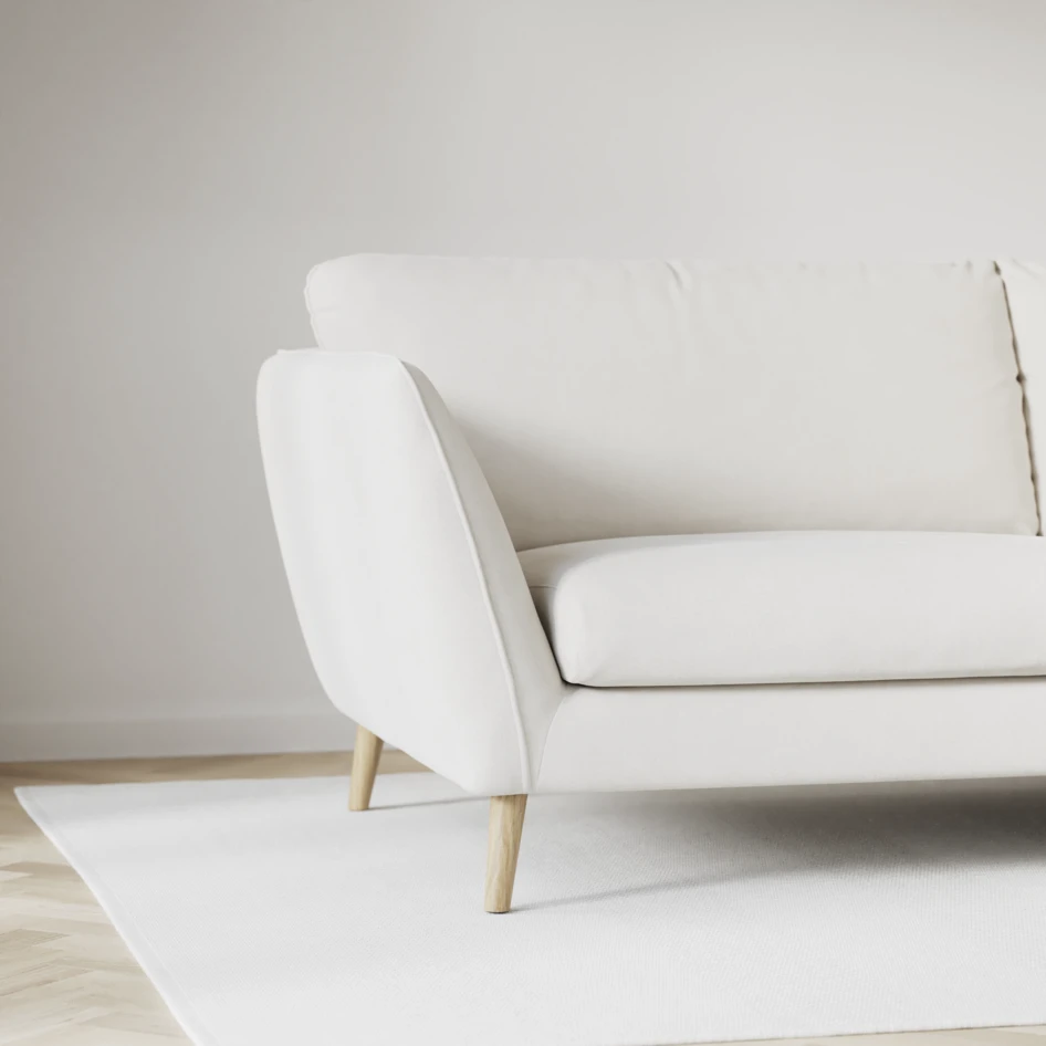 Madison Lux - 2-sits soffa med divan vänster och höger - Vit