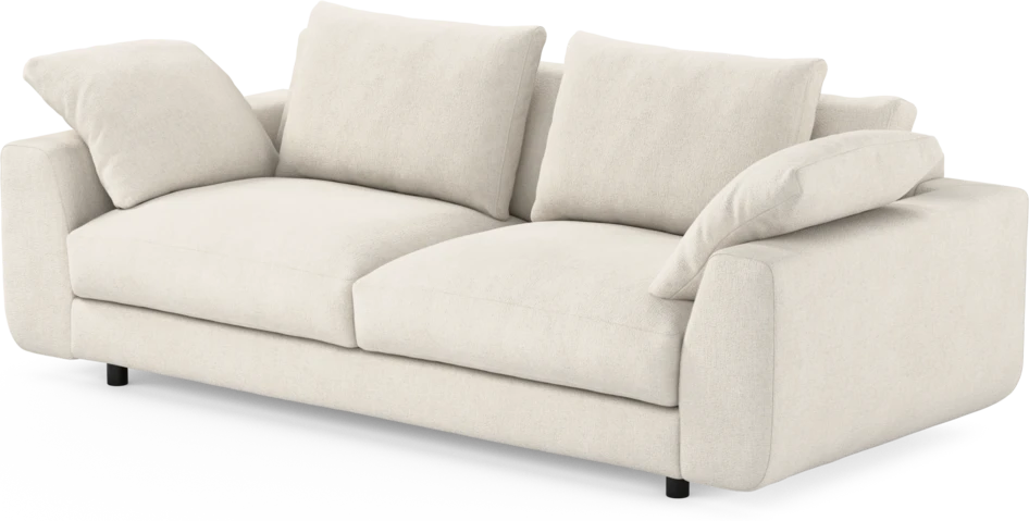 Amie - 3-sits soffa - Vit