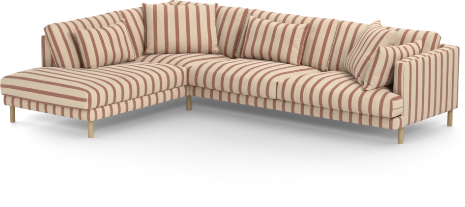 Harper - 3-sits soffa med divan vänster - Flerfärgad