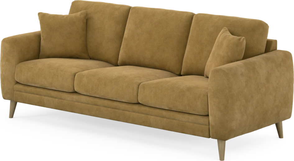 Eden - 3-sits soffa - Gul