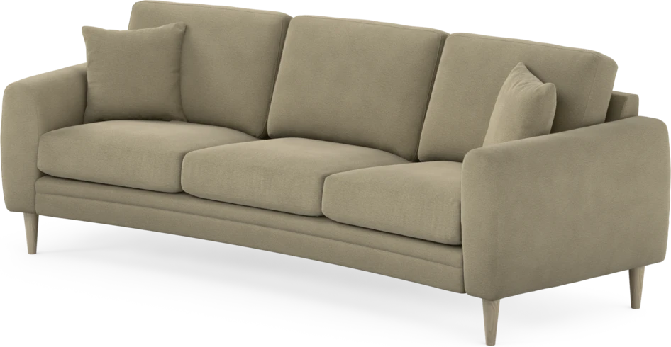 Eden - 3-sits soffa svängd - Beige