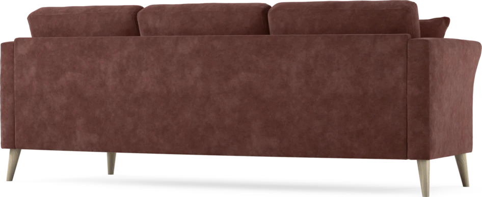 Eden - 3-sits soffa svängd - Röd
