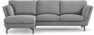 Madison Lux - 2-sits soffa med schäslong vänster - Grå