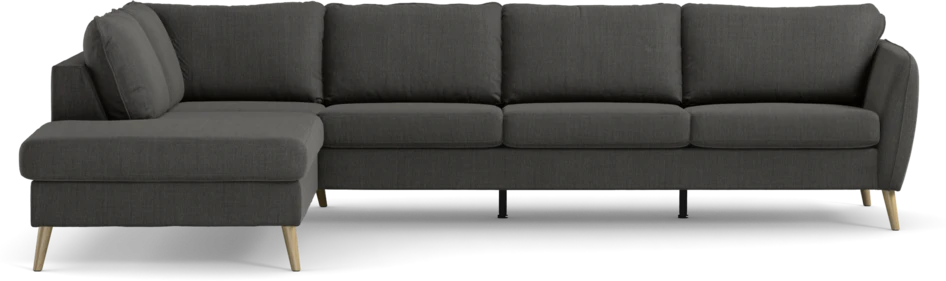 County - 3-sits soffa med divan vänster - Grå