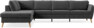 County - 3-sits soffa med divan vänster - Grå