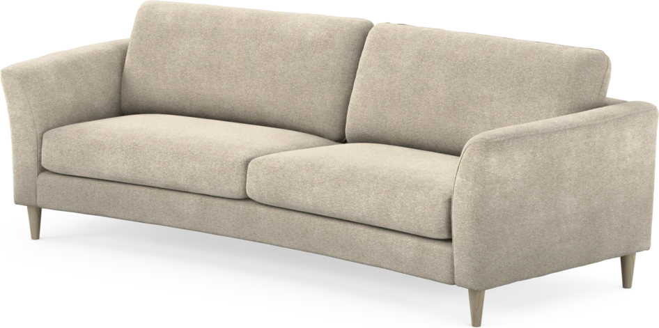 Bridge - 3-sits soffa svängd - Beige